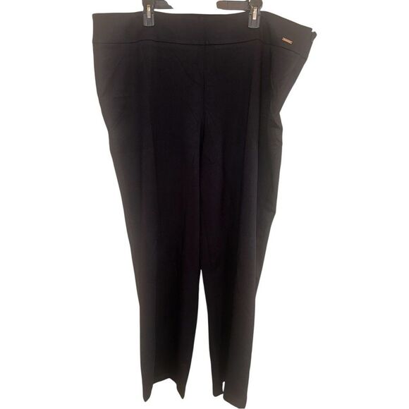 NWTs Tahari Woman Wide Leg Black Career Pants Size 22 - Picture 2 of 8